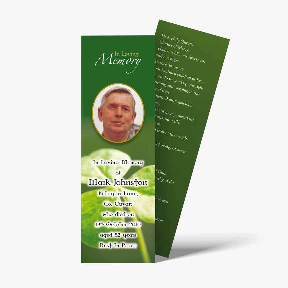 a green leaf bookmark template