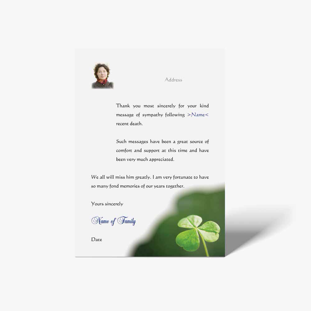 thank you letter template