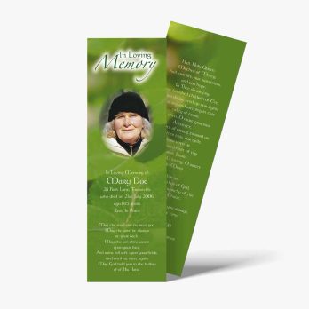 green bookmark template