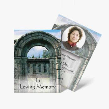 in loving memory memorial card