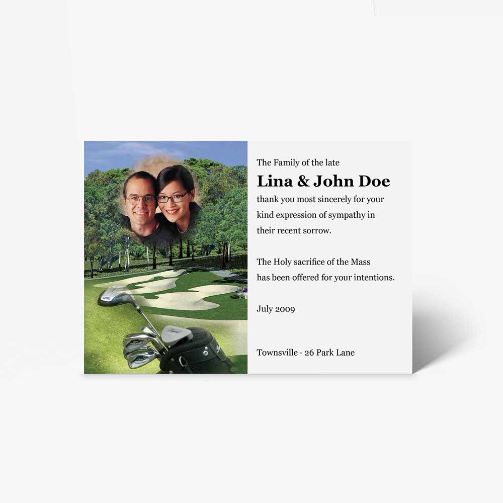 golf wedding invitation template