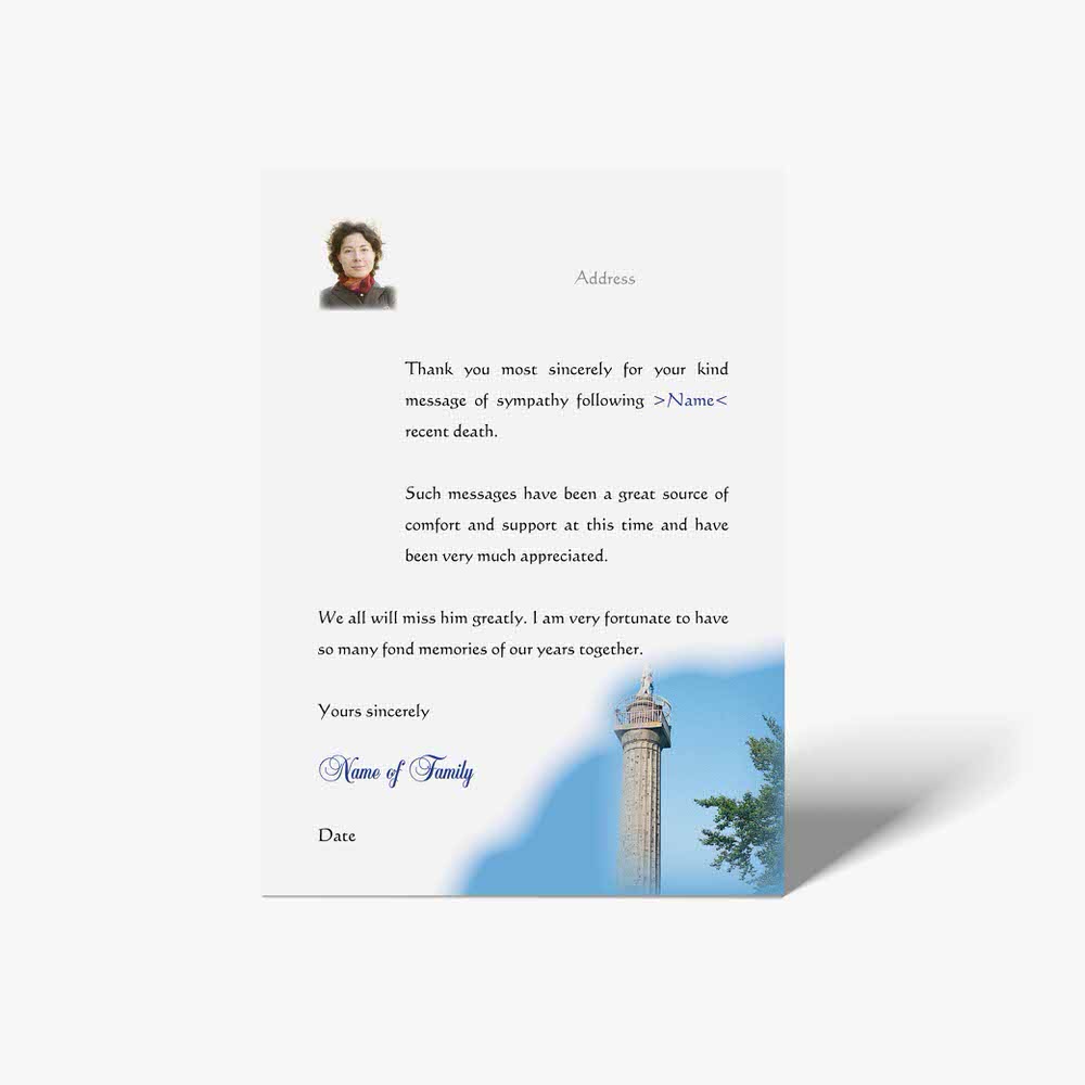 thank you letter template