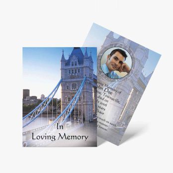 tower bridge memorial card