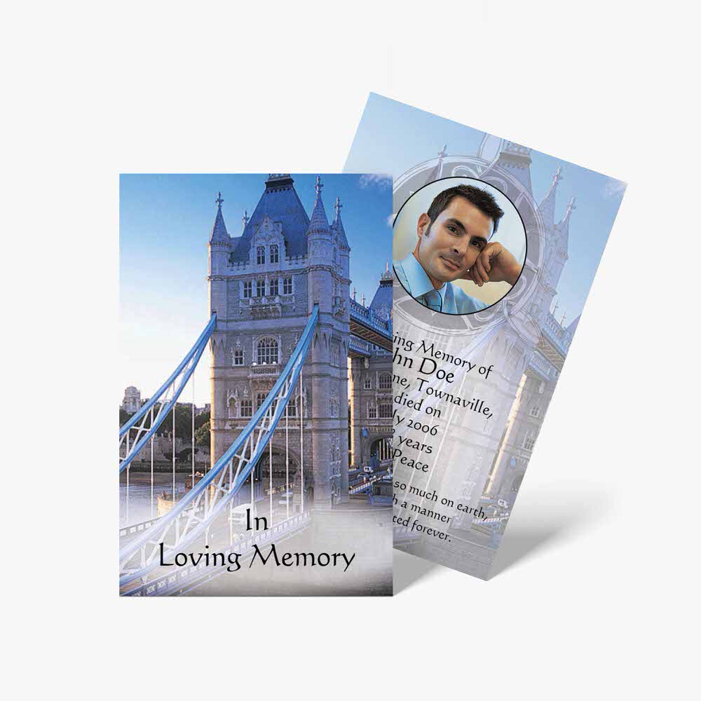 tower bridge memorial card