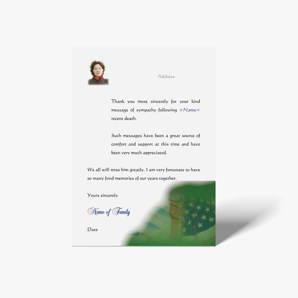 thank you letter template for a person