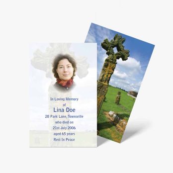 funeral card template