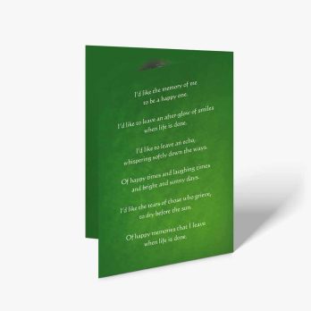 the green card is a poem about the green shamrock