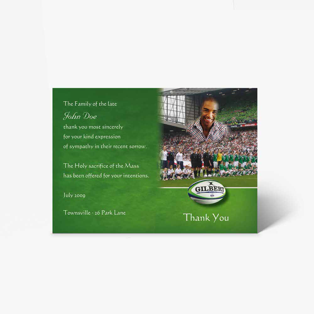 celtic thank you card