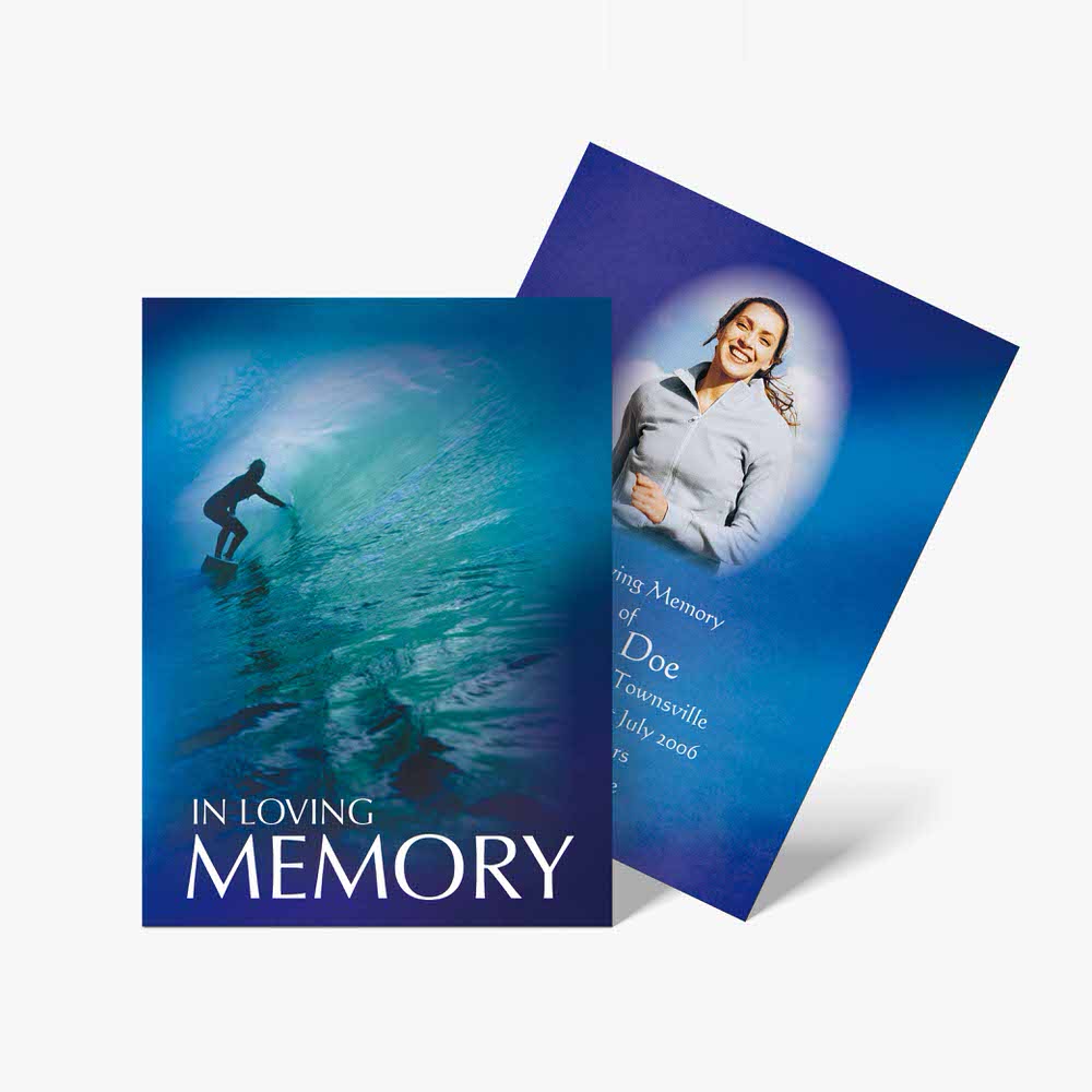 in-memory memorial cards