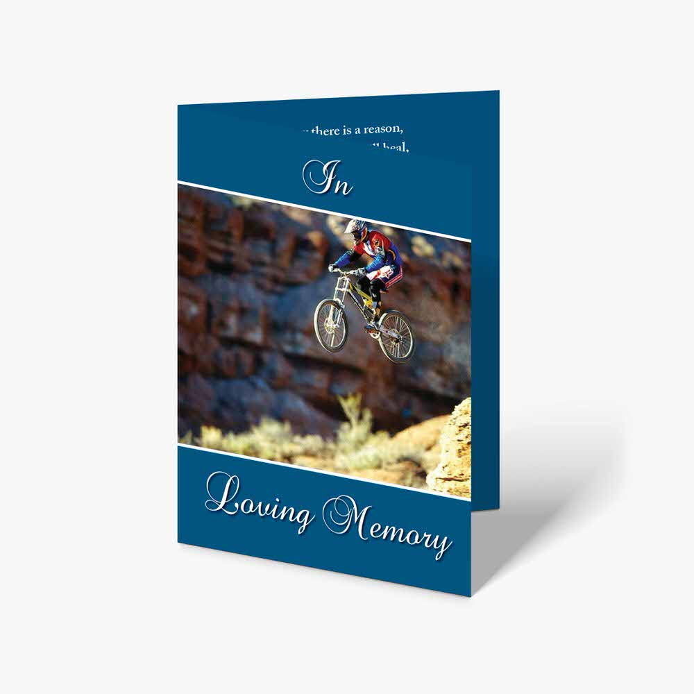 mountain bike memorial card