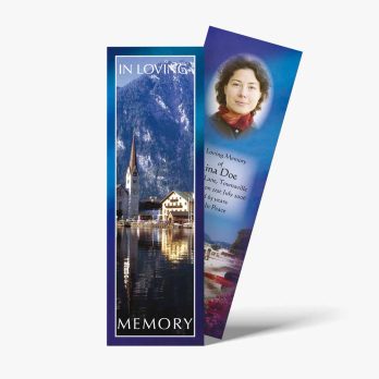 a bookmarks with a photo of a woman on it