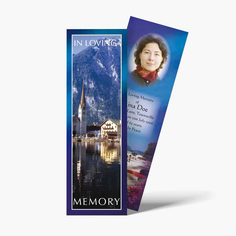 a bookmarks with a photo of a woman on it