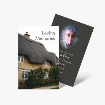 living memories funeral cards