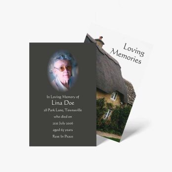 funeral cards and booklets