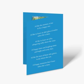 easter card with poem