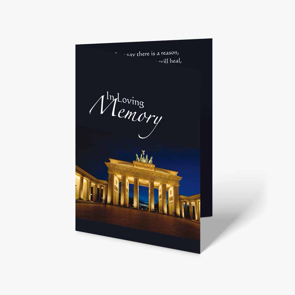 brandenburg gate memorial card