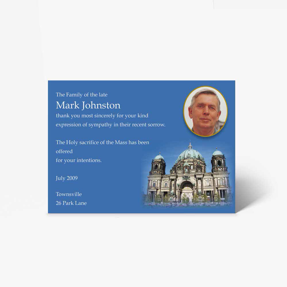 funeral card template