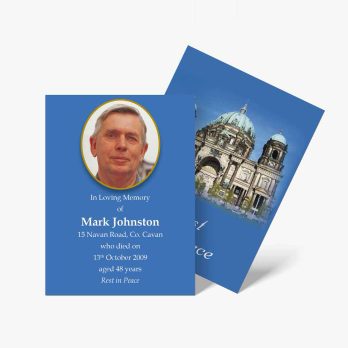 funeral card template