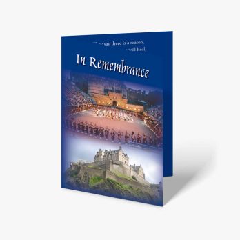 edinburgh castle memorial card