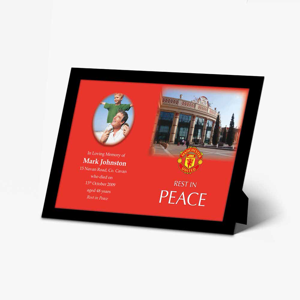 manchester united peace photo frame