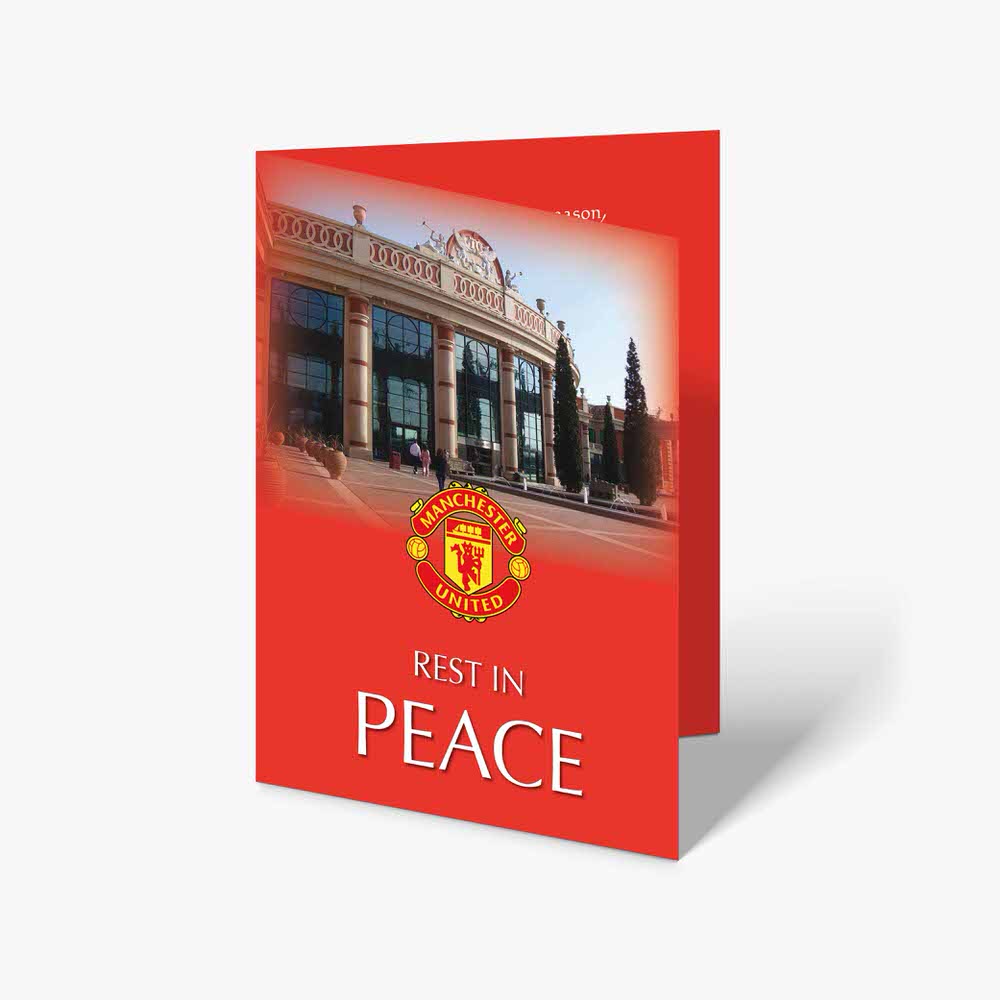 manchester united greeting card