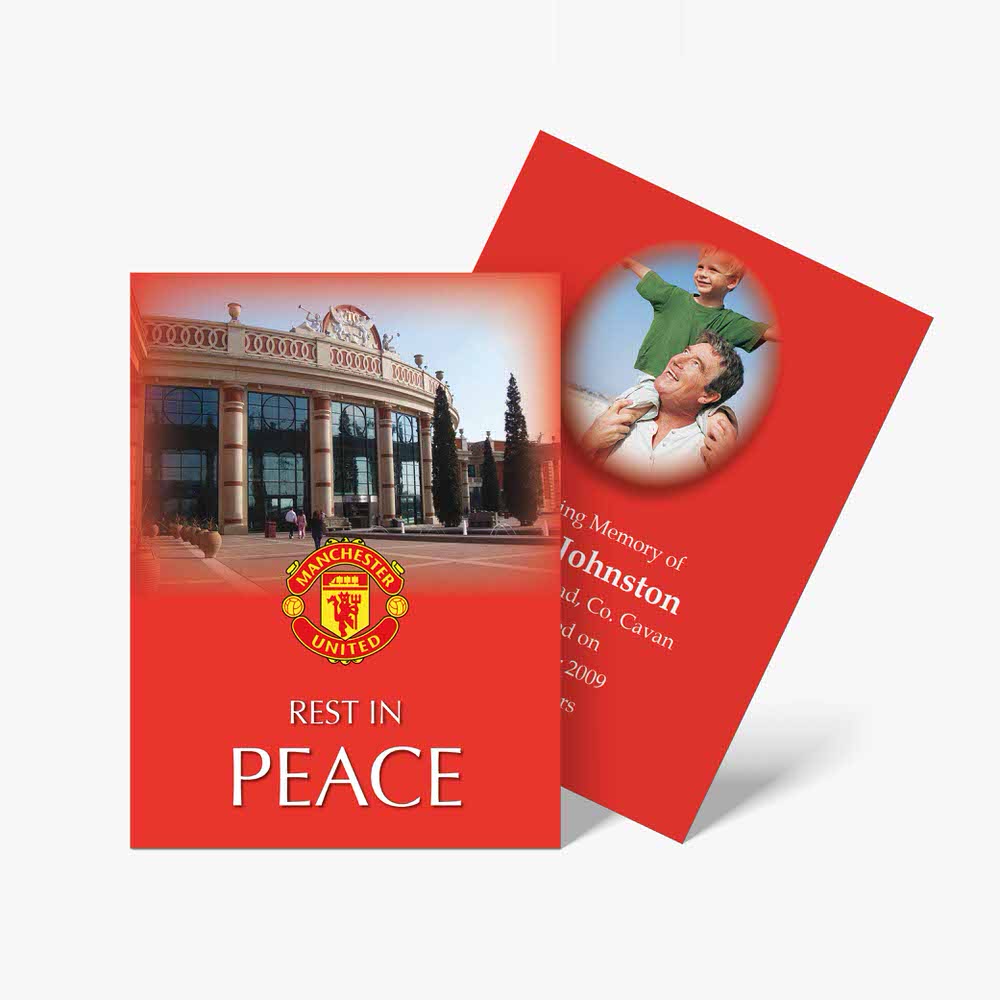 manchester united best in peace postcard