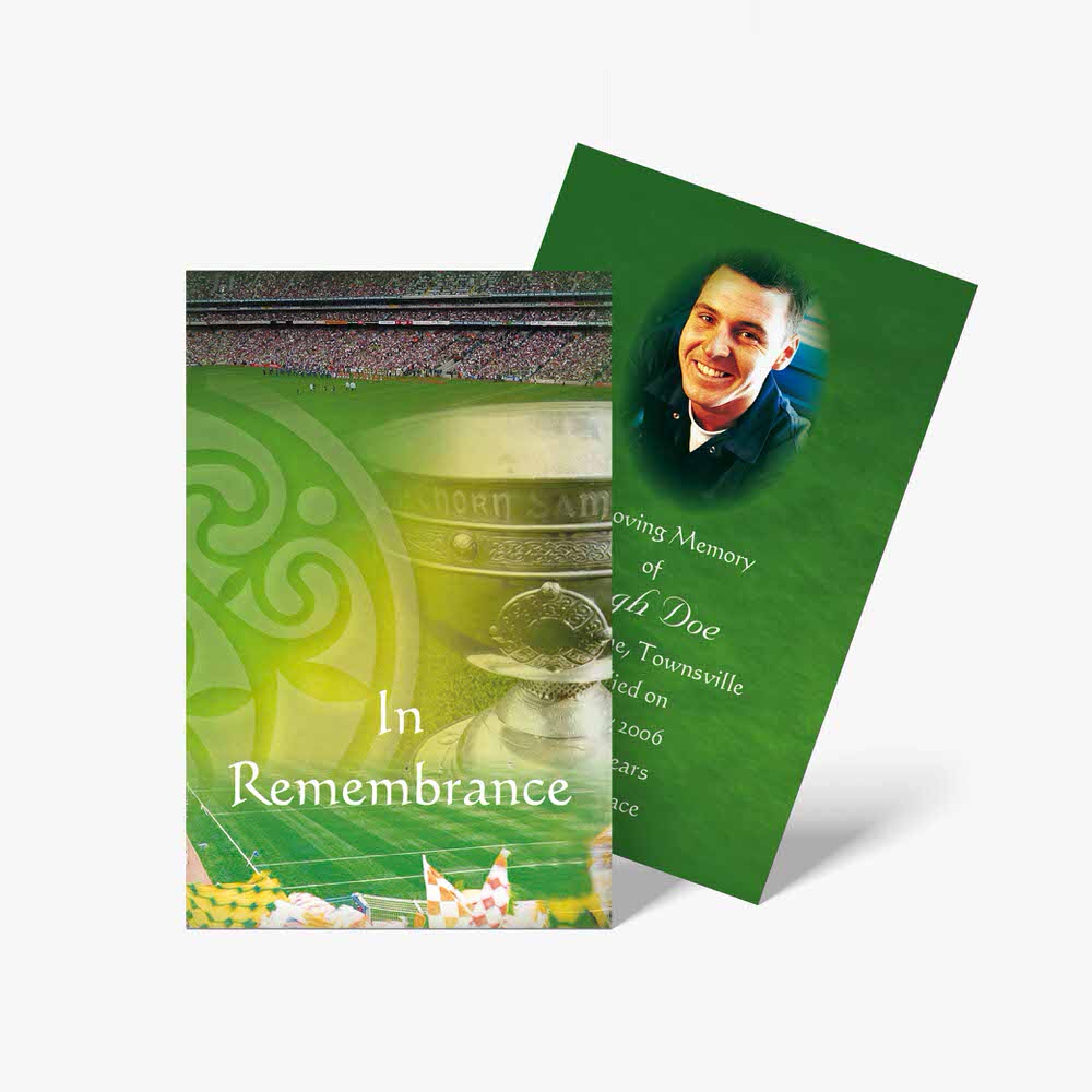 celtic memorial card