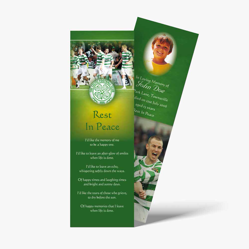 celtic football bookmark