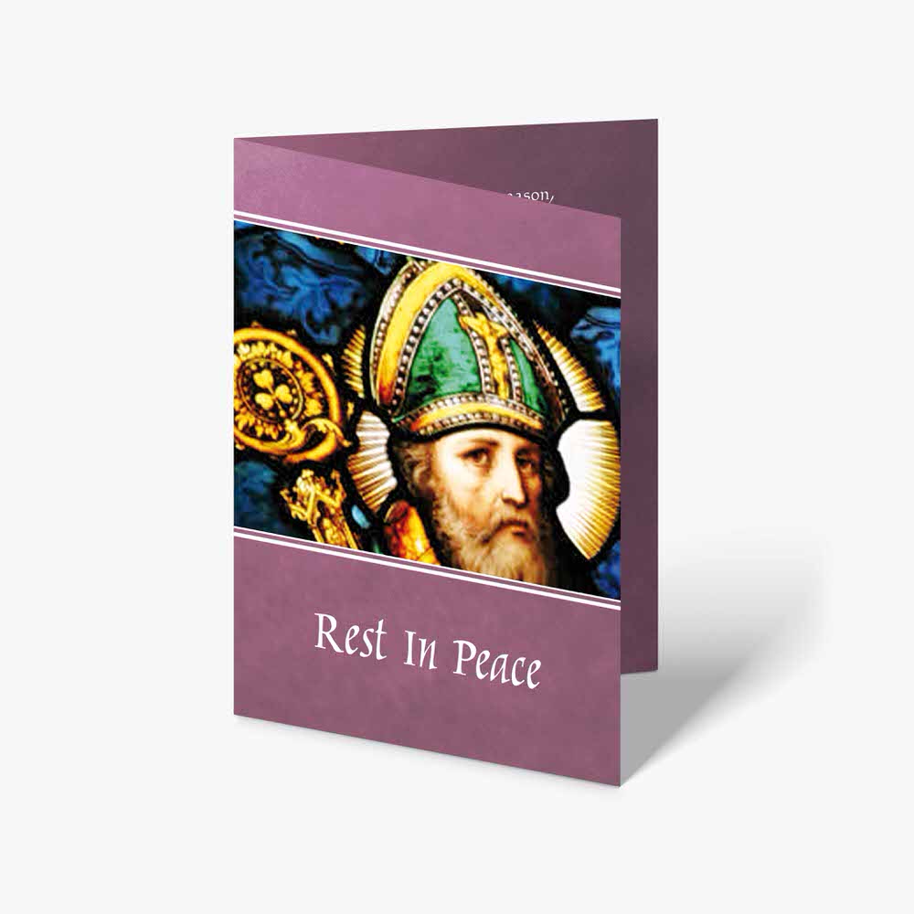red in peace greeting card
