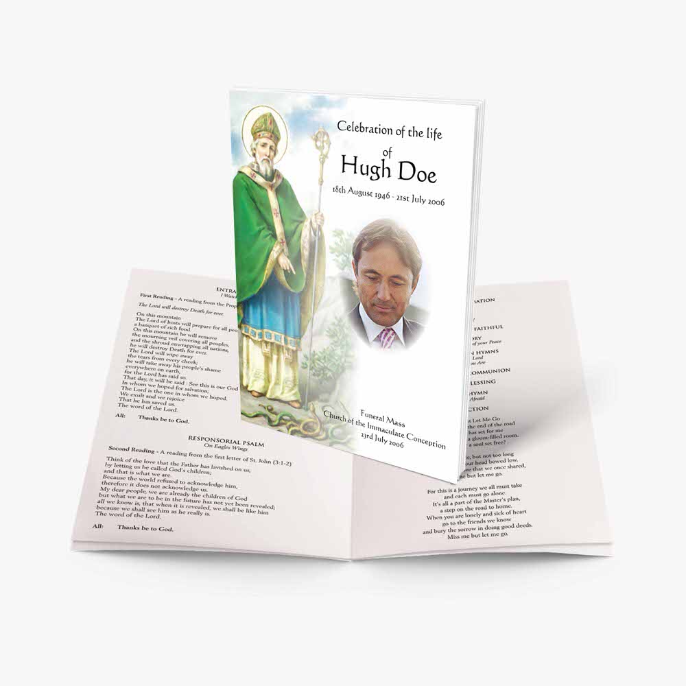 st patrick's day funeral booklet