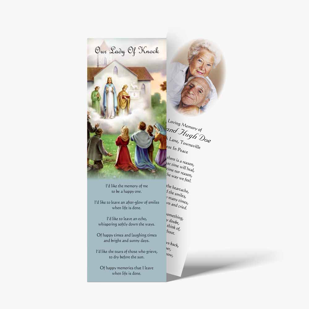 a bookmark with a picture of the holy family