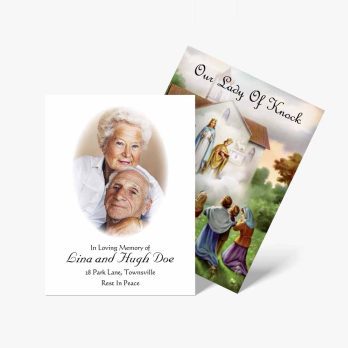 funeral cards with pictures of the deceased