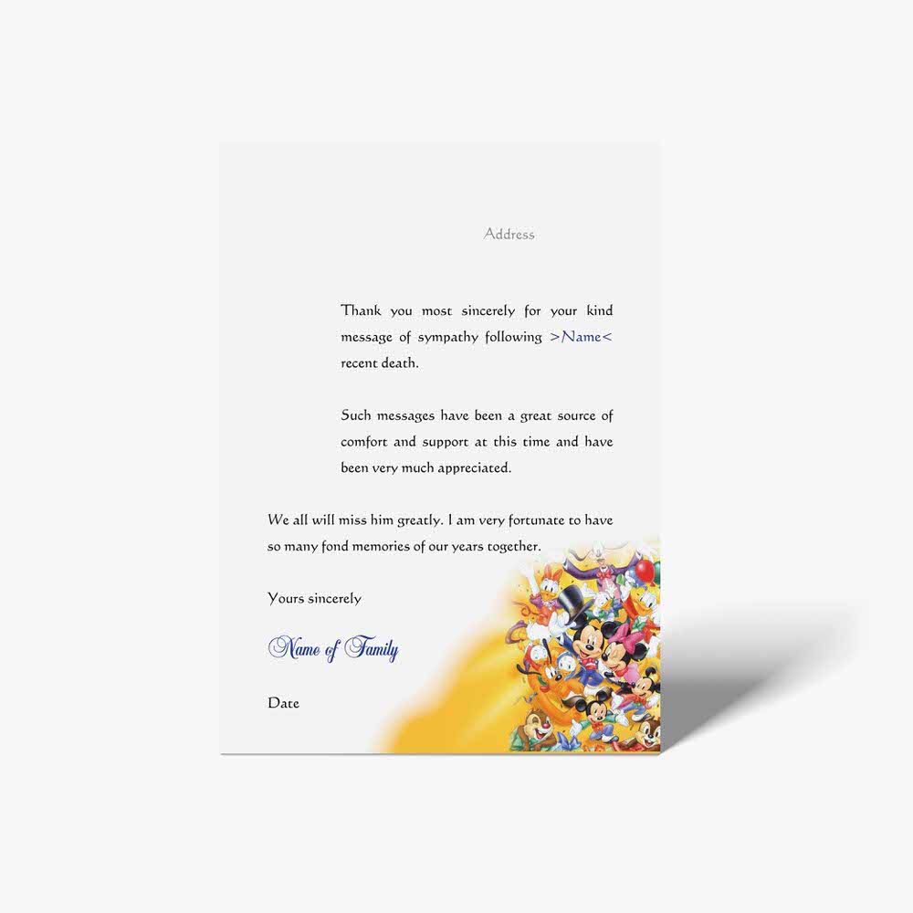 thank you card with confetti