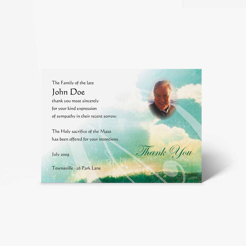 funeral thank you card template