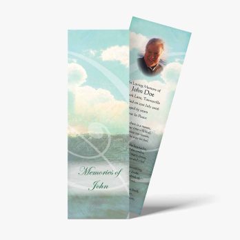 memorial bookmark template