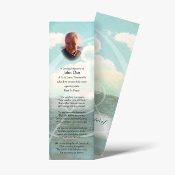 a bookmark with a picture of a man on it