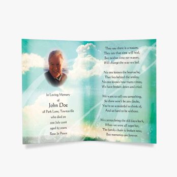 funeral program template - funeral program template