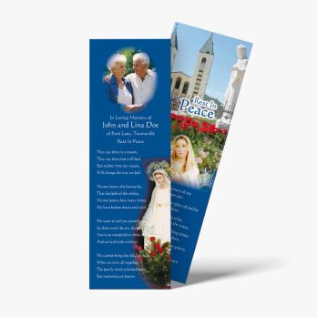 a bookmarks with a picture of the pope and a woman