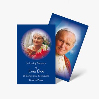 papal funeral cards