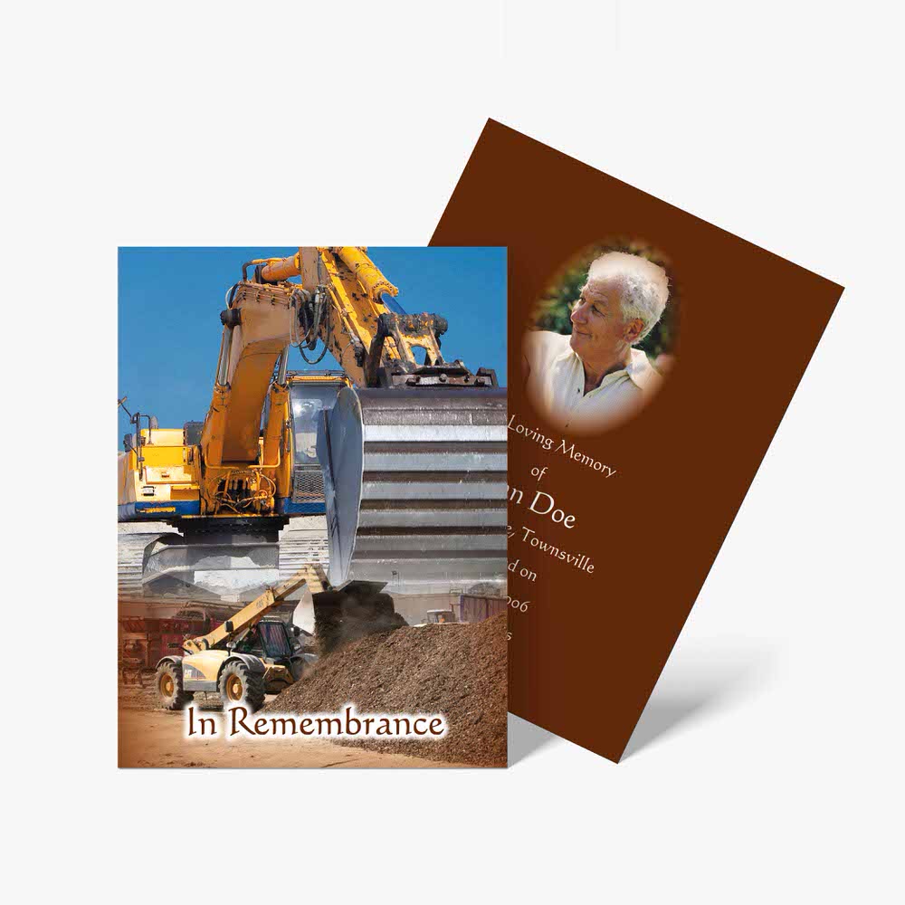 construction memorial cards