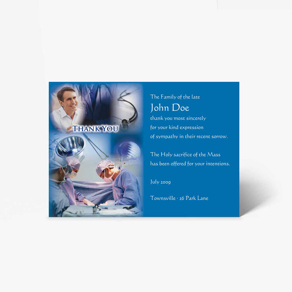 surgeon's photo card template
