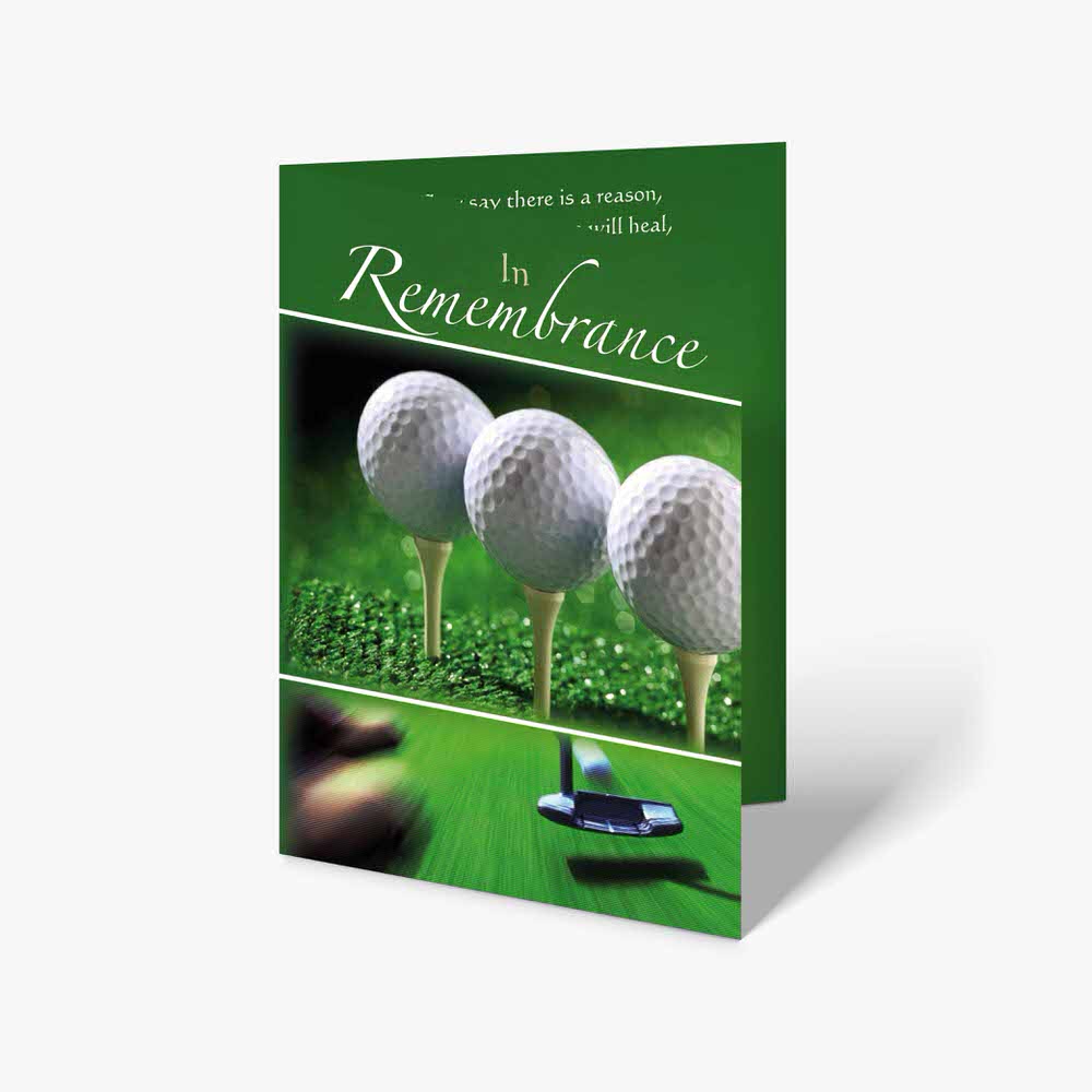 the remembrance golf card