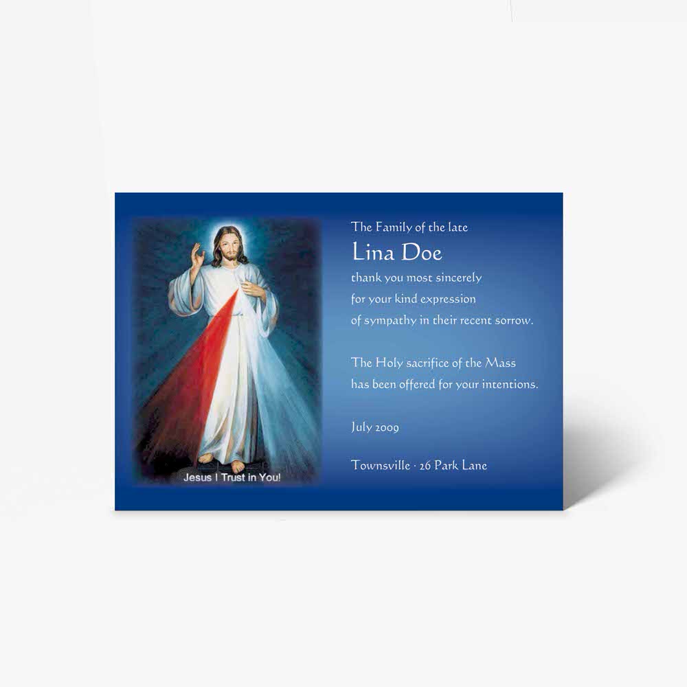 holy rosary prayer card