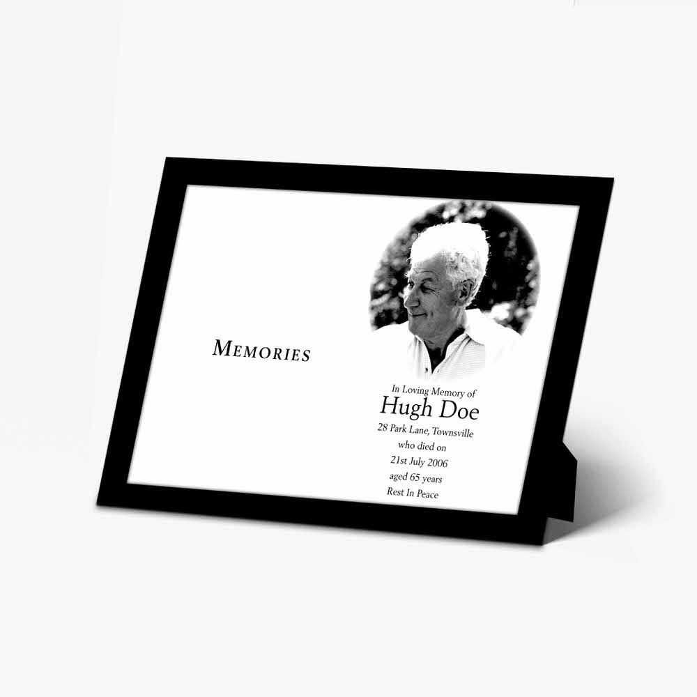 memorial photo frame