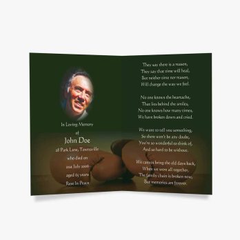 easter funeral program template