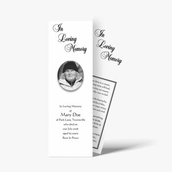 funeral program template