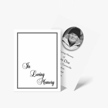 funeral card template