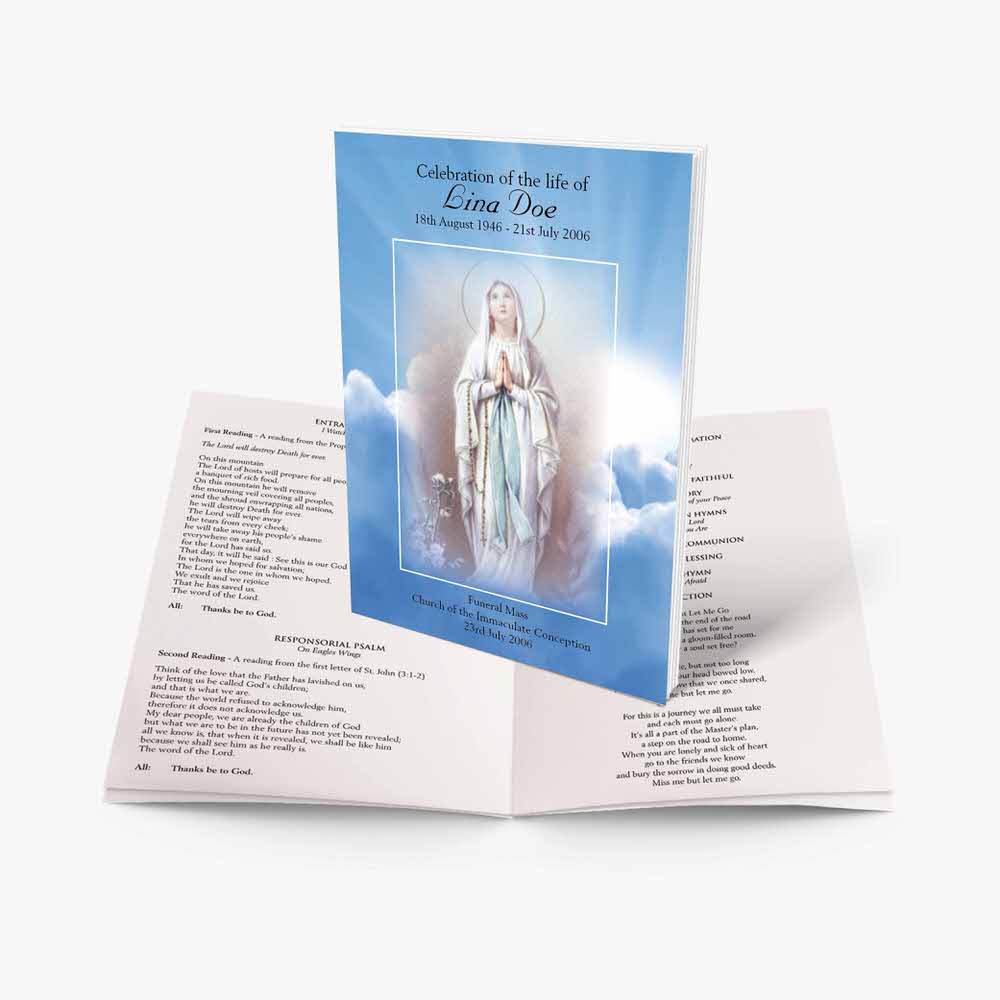 prayer book with the image of the virgin mary