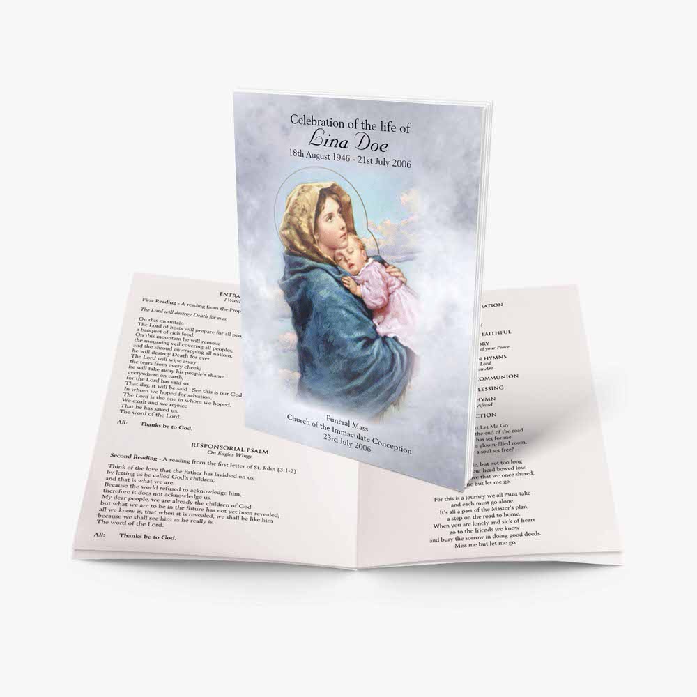 advent of the holy child of god - catholic funeral program, transparent png download