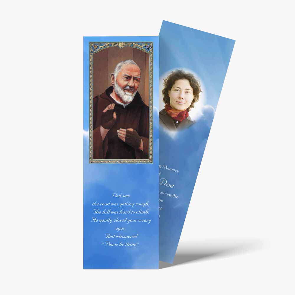 a bookmark with an image of a man and woman